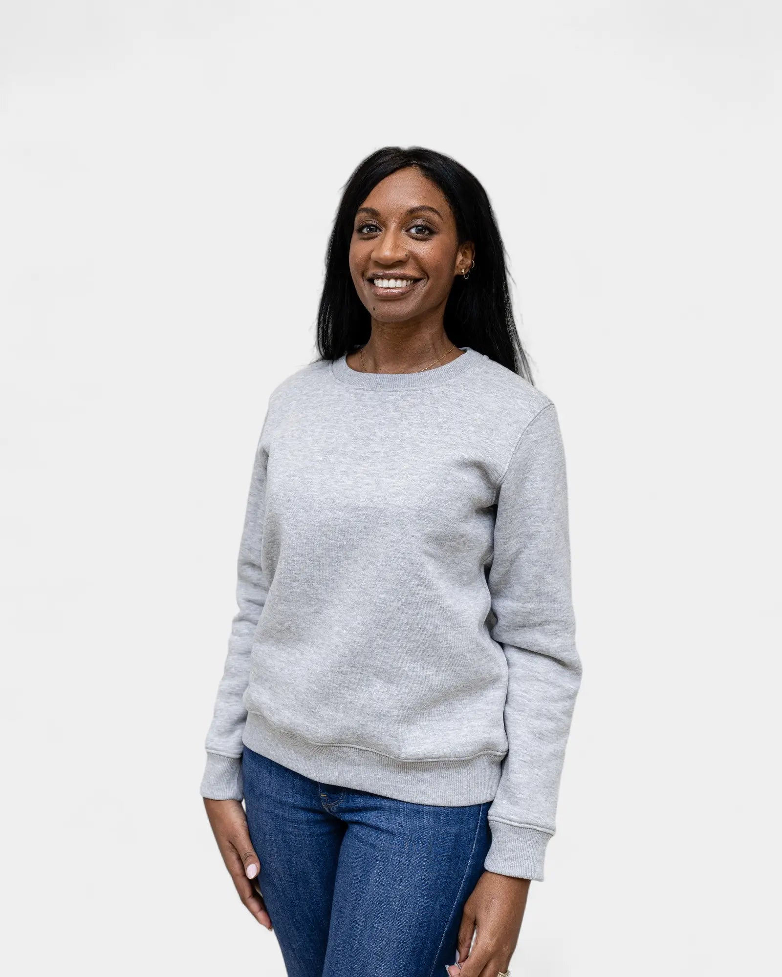 Angerautes Damen-Sweatshirt Made in France zum Personalisieren