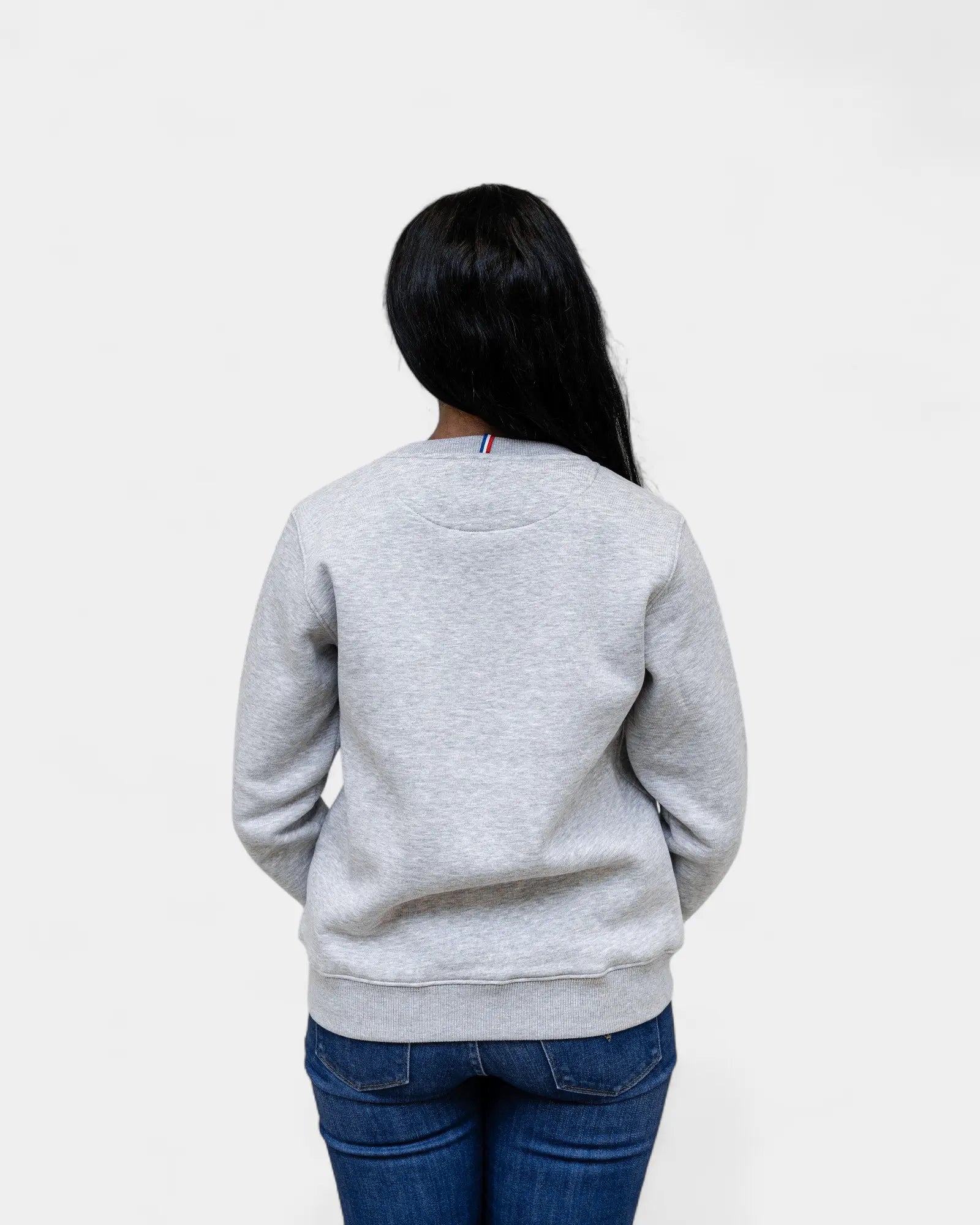 Angerautes Damen-Sweatshirt Made in France zum Personalisieren