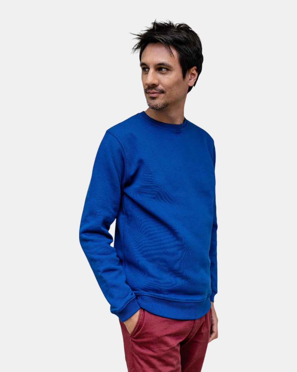 Angerautes Herren-Sweatshirt Made in France zum Personalisieren