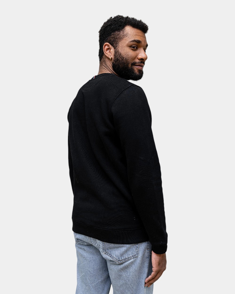 Angerautes Herren-Sweatshirt Made in France zum Personalisieren