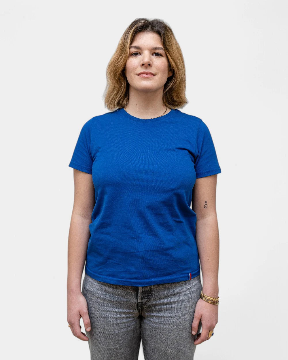 Damen-T-Shirt mit Rundhalsausschnitt zum Personalisieren