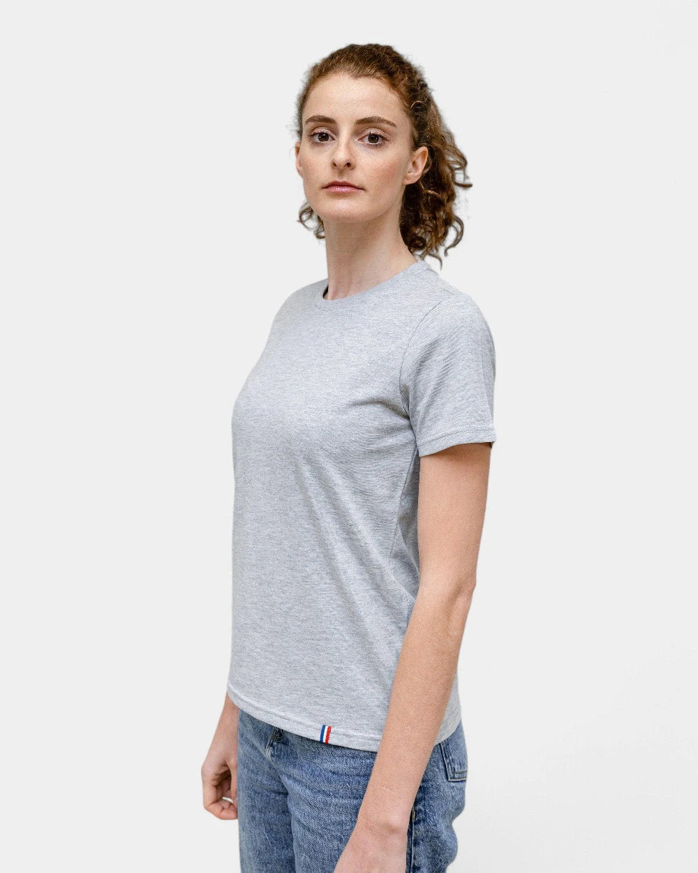 Damen-T-Shirt mit Rundhalsausschnitt zum Personalisieren