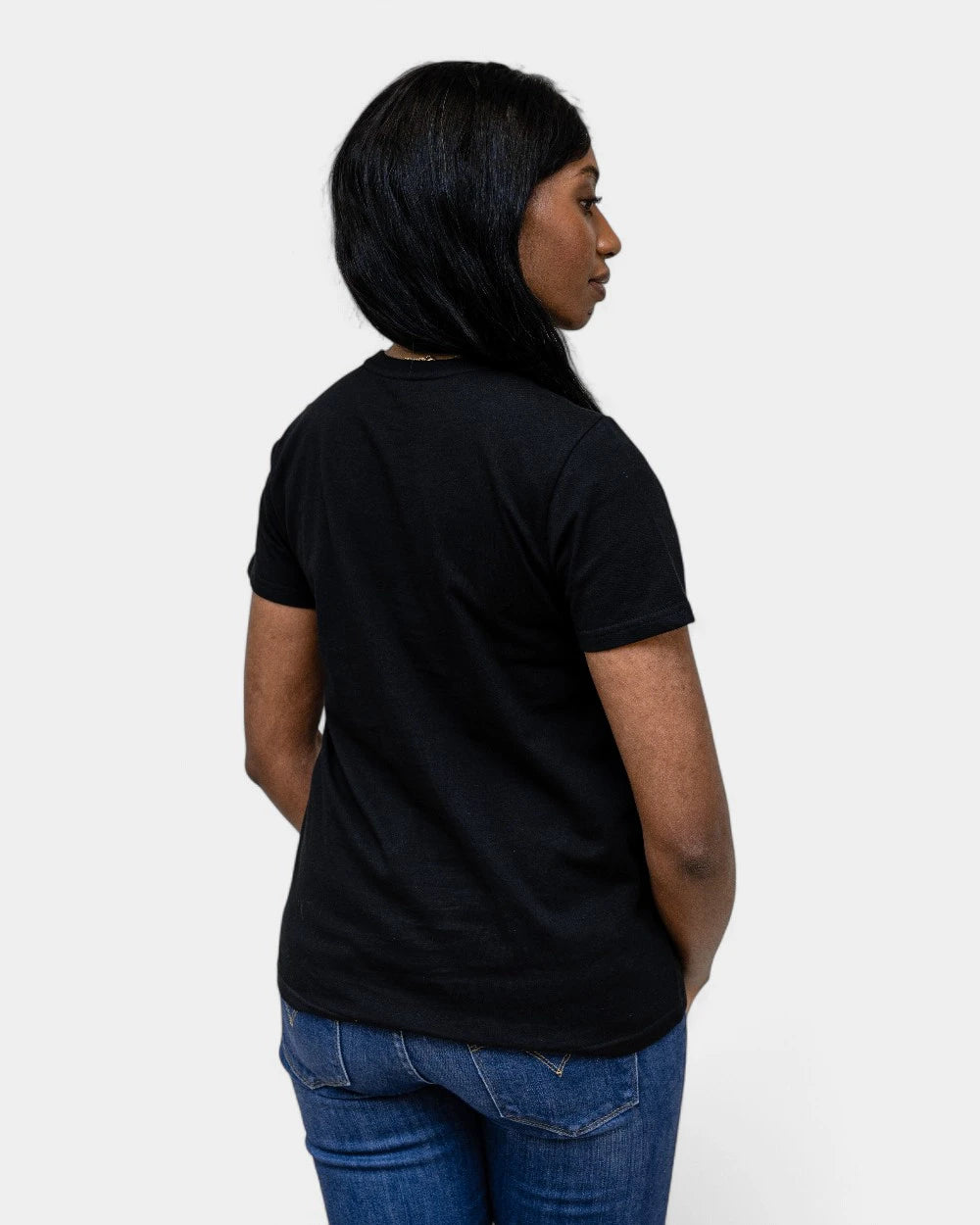 Damen-T-Shirt mit Rundhalsausschnitt zum Personalisieren