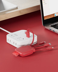 Batterie externe multi-câbles 3000mAh à personnaliser - 3