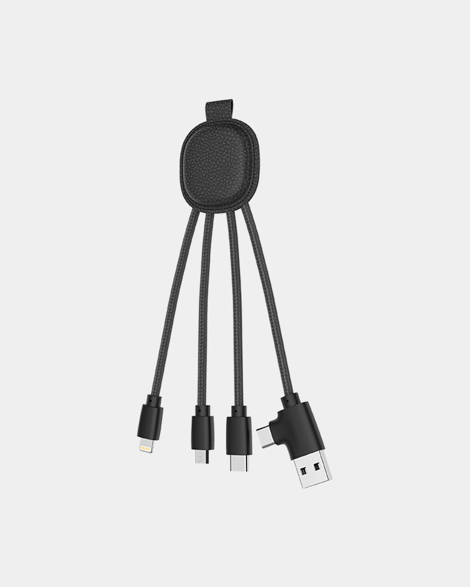 Ladekabel USB-C mit Emojis Mr Bio Short zum Personalisieren - Schwarz