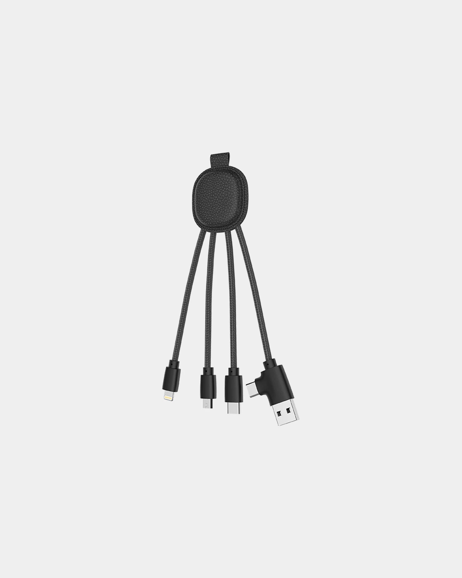 Câble de charge multi-connecteurs à personnaliser - Noir