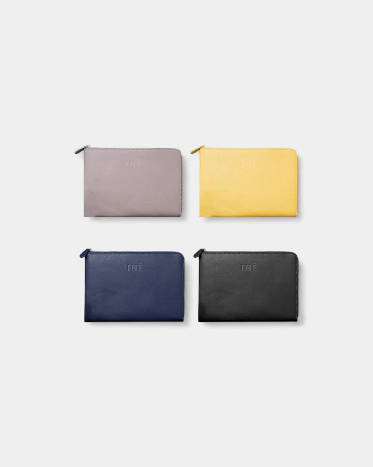 Laptophülle Iné aus recyceltem Leder zum Personalisieren