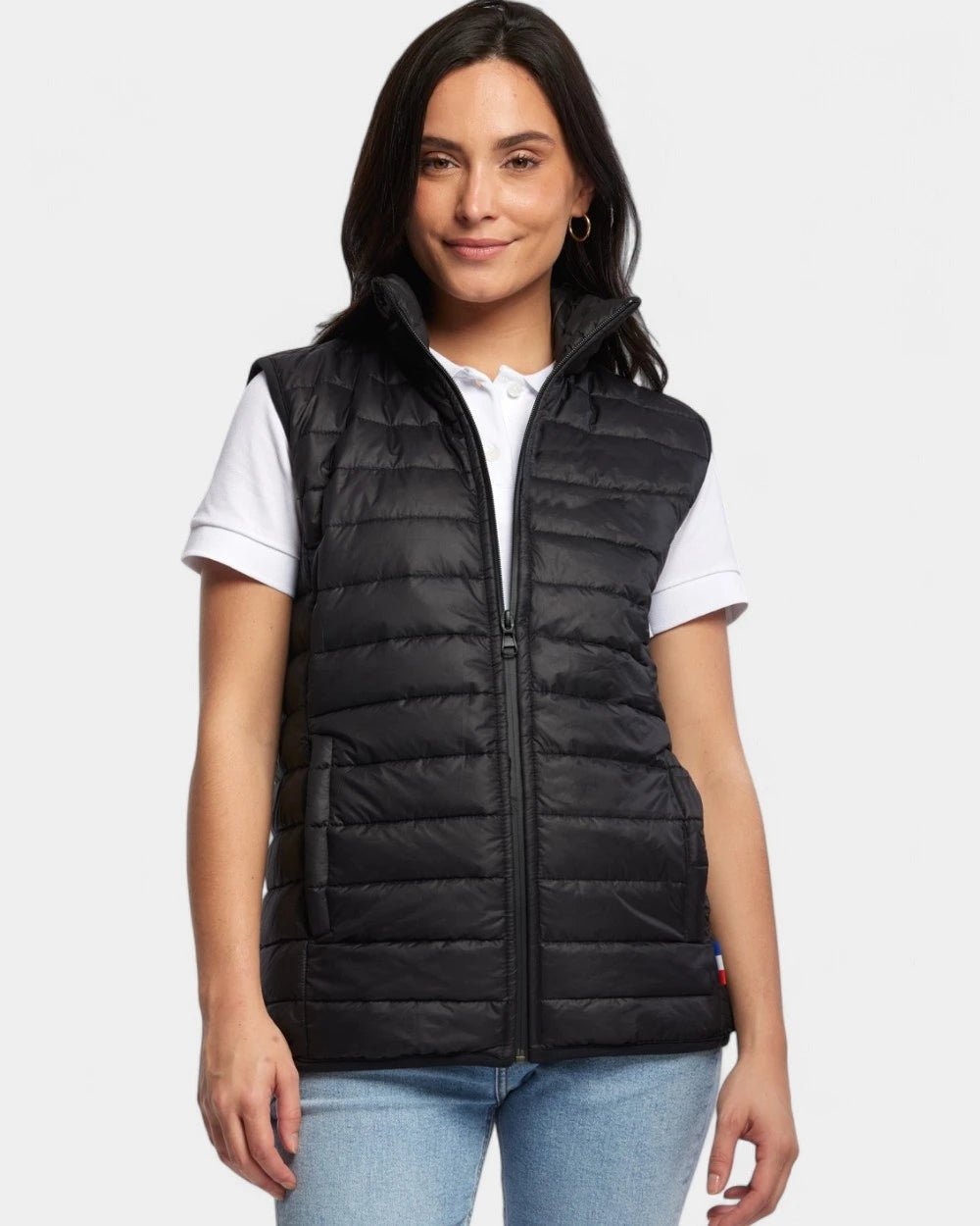 Ärmellose Steppjacke für Damen Made in France zum Personalisieren