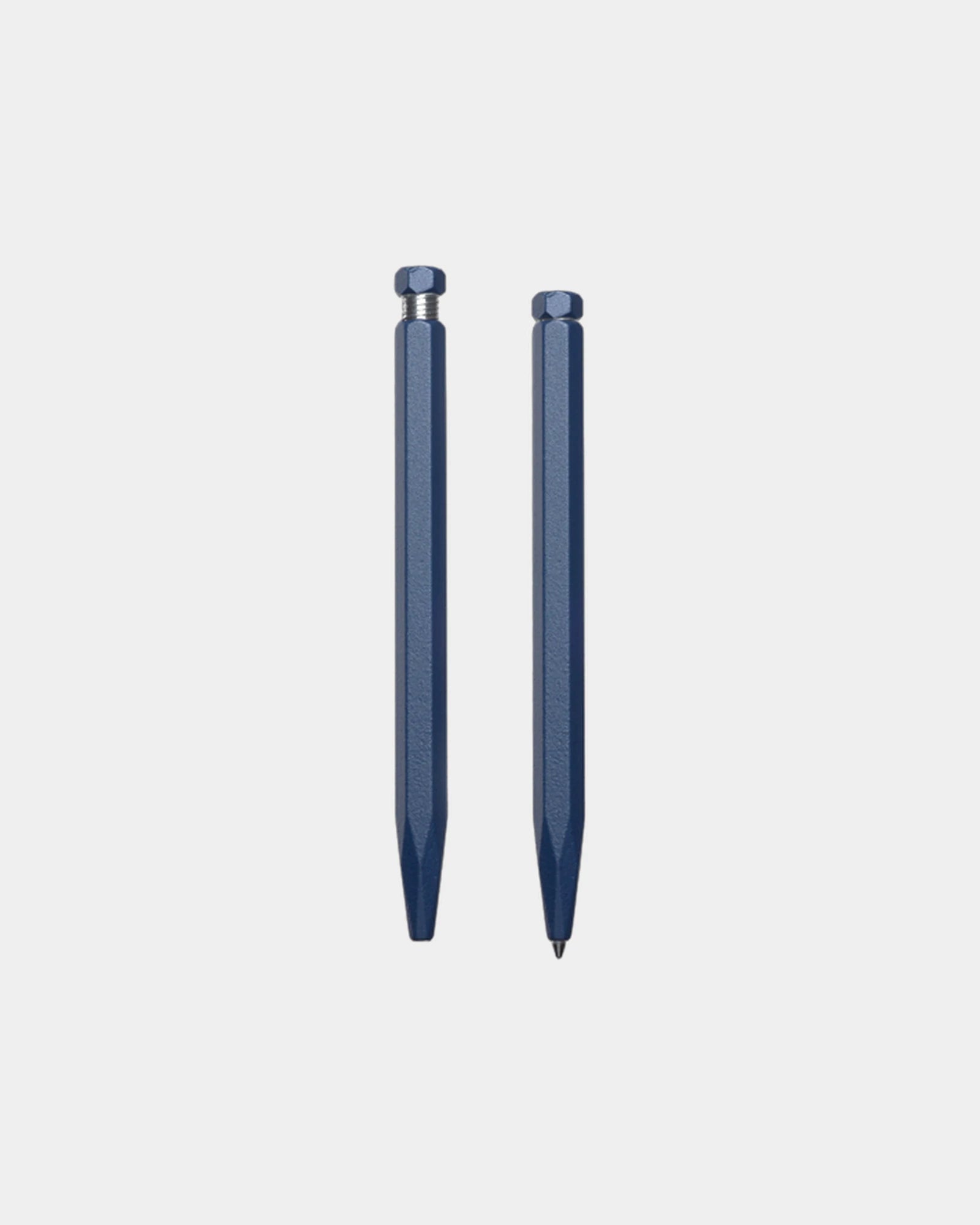 Stylo bille aluminium hexagonal à personnaliser - Blue