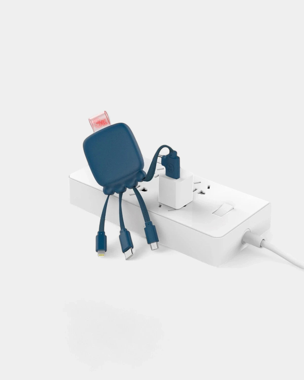 Taschen-Powerbank 3 000 mAh & Multi‑Kabel zum Personalisieren