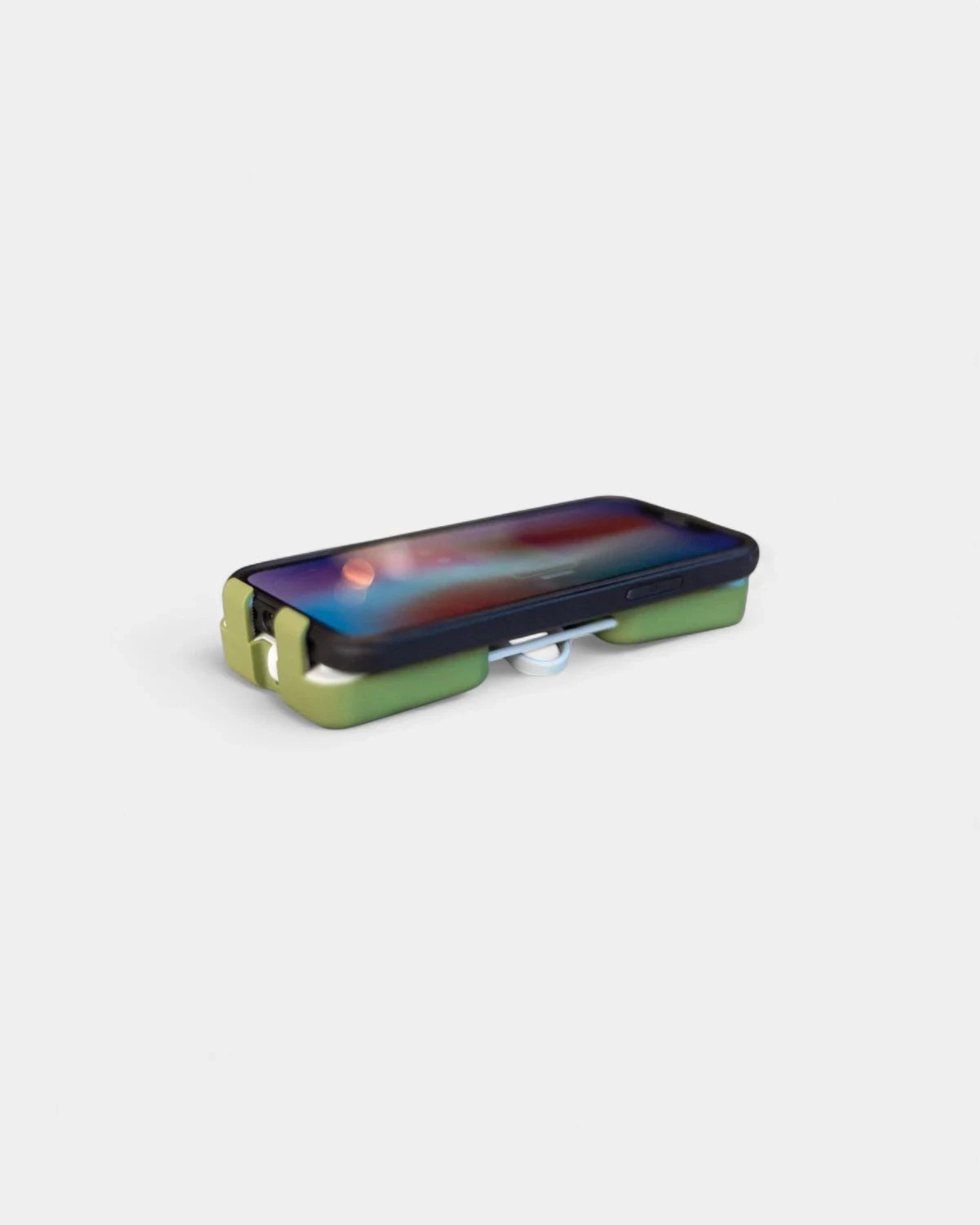 Personalisierbare Powerbank mit Handyhalterung