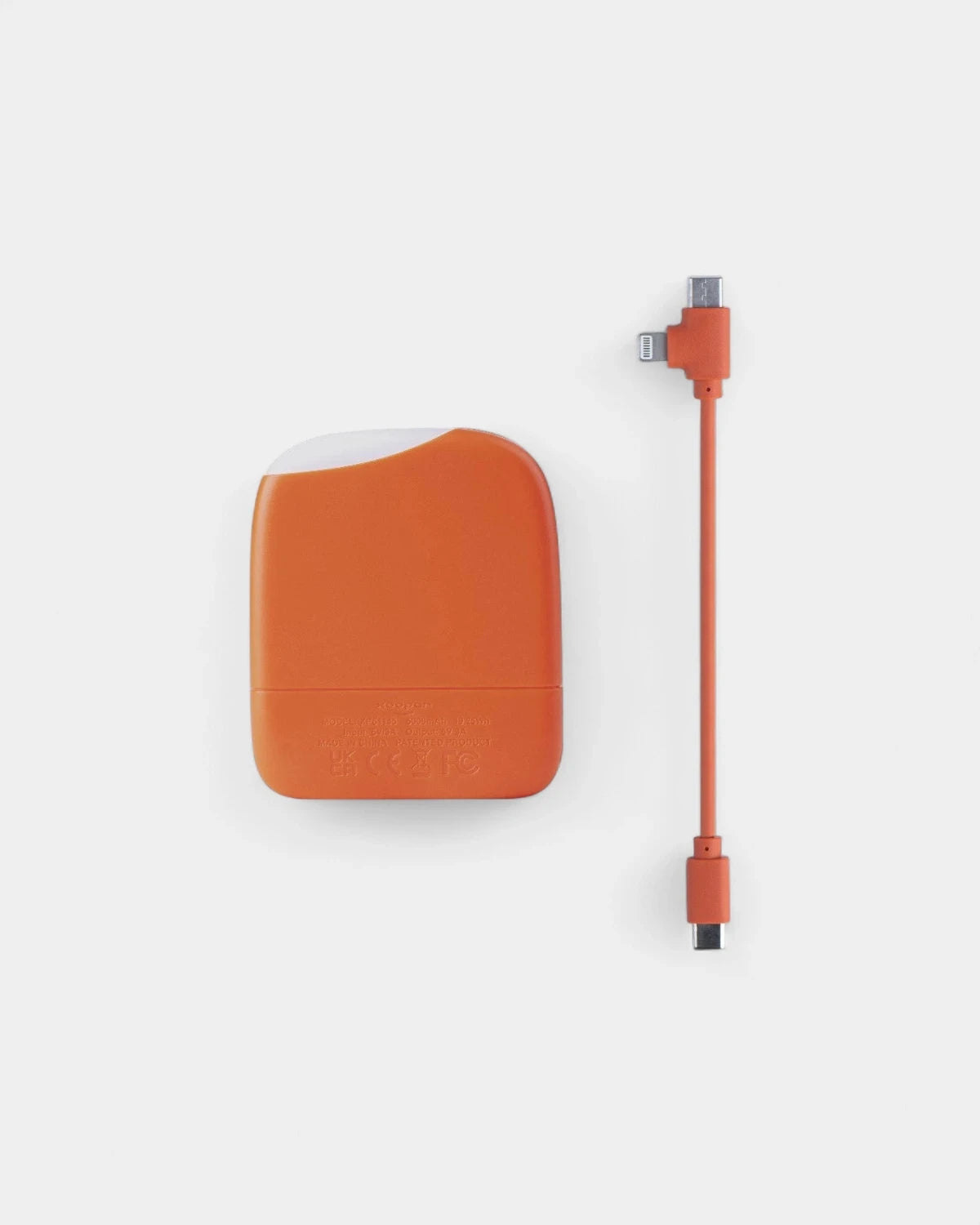 Ladegerät/Taschenlampe aus recyceltem Kunststoff zum Personalisieren