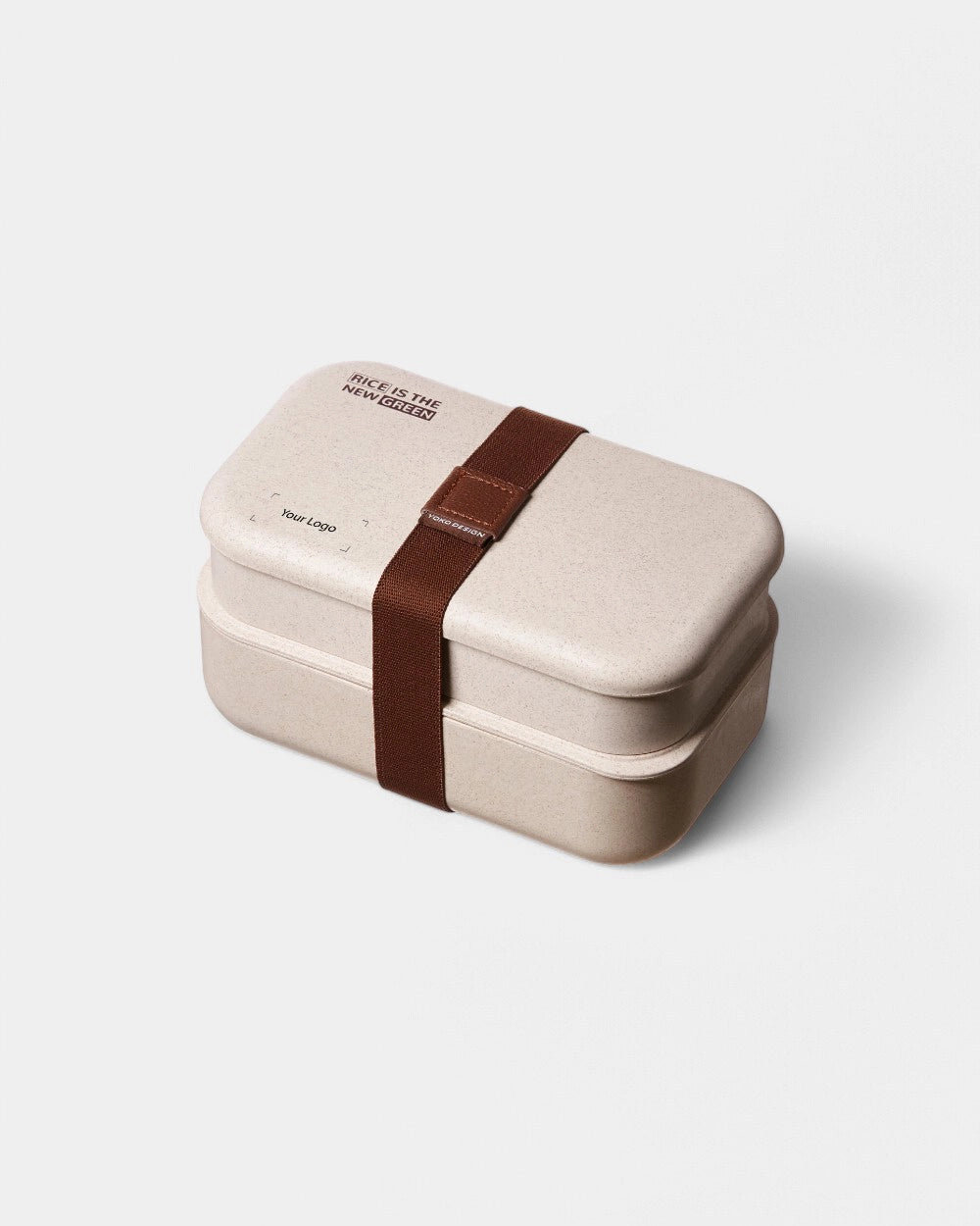 2-stöckige Lunchbox aus Holzfaser zum Personalisieren