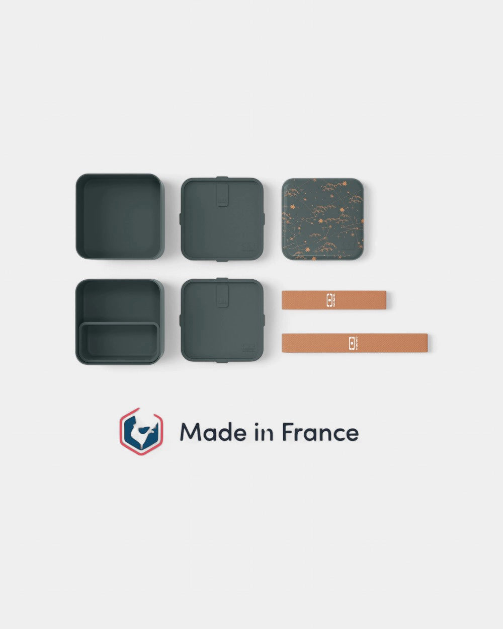 Lunchbox square made in France personalisierbar