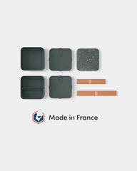 Lunchbox square made in France personalisierbar