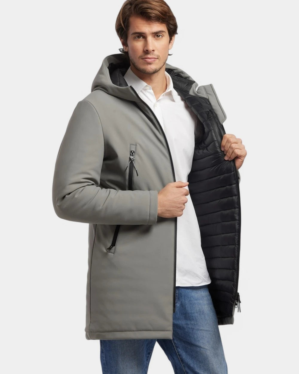 Softshell-Parka mit wattiertem Futter zum Personalisieren