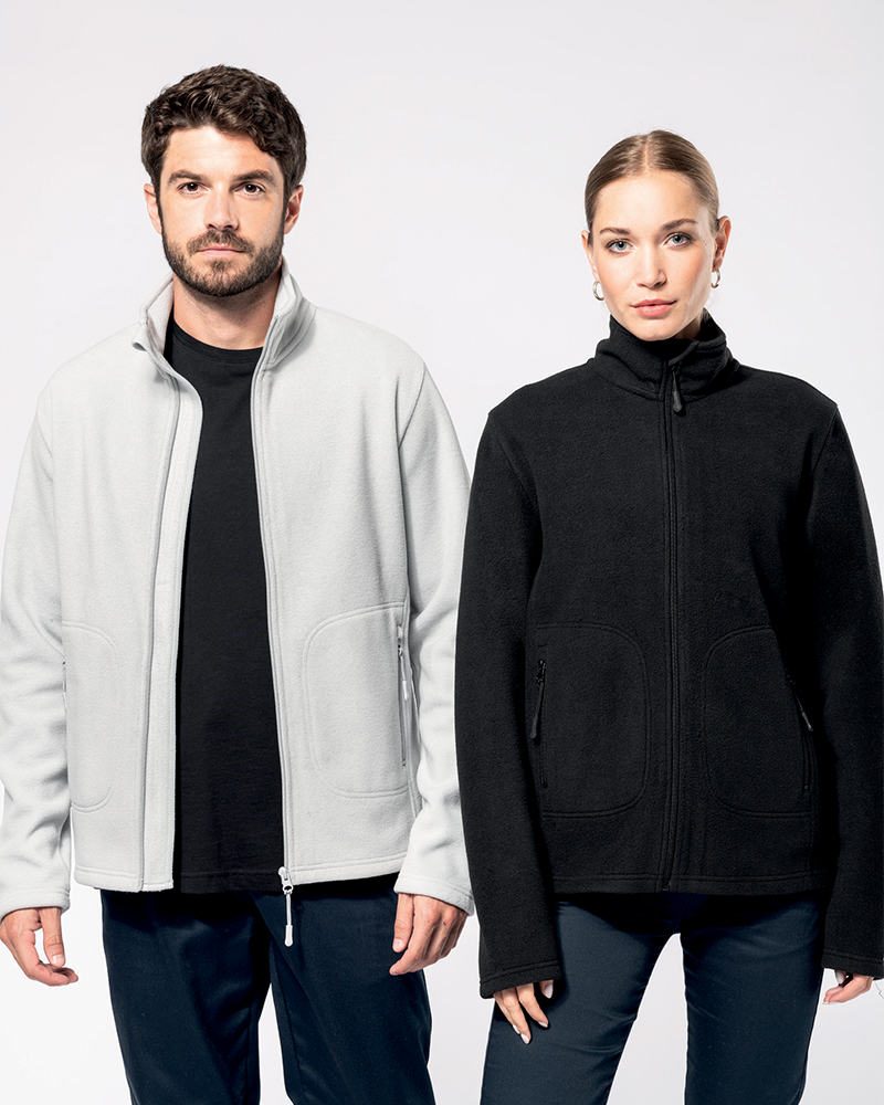 Umweltverantwortliche Mikrofleece-Jacke zum Personalisieren