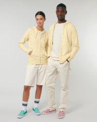 Personalisierbare Unisex-Sweatjacke mit Reißverschluss aus Bio-Baumwolle