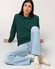 Personalisierbares Unisex-Polo mit langen Ärmeln