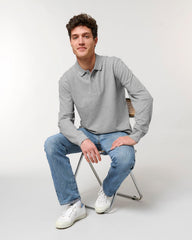 Personalisierbares Unisex-Polo mit langen Ärmeln