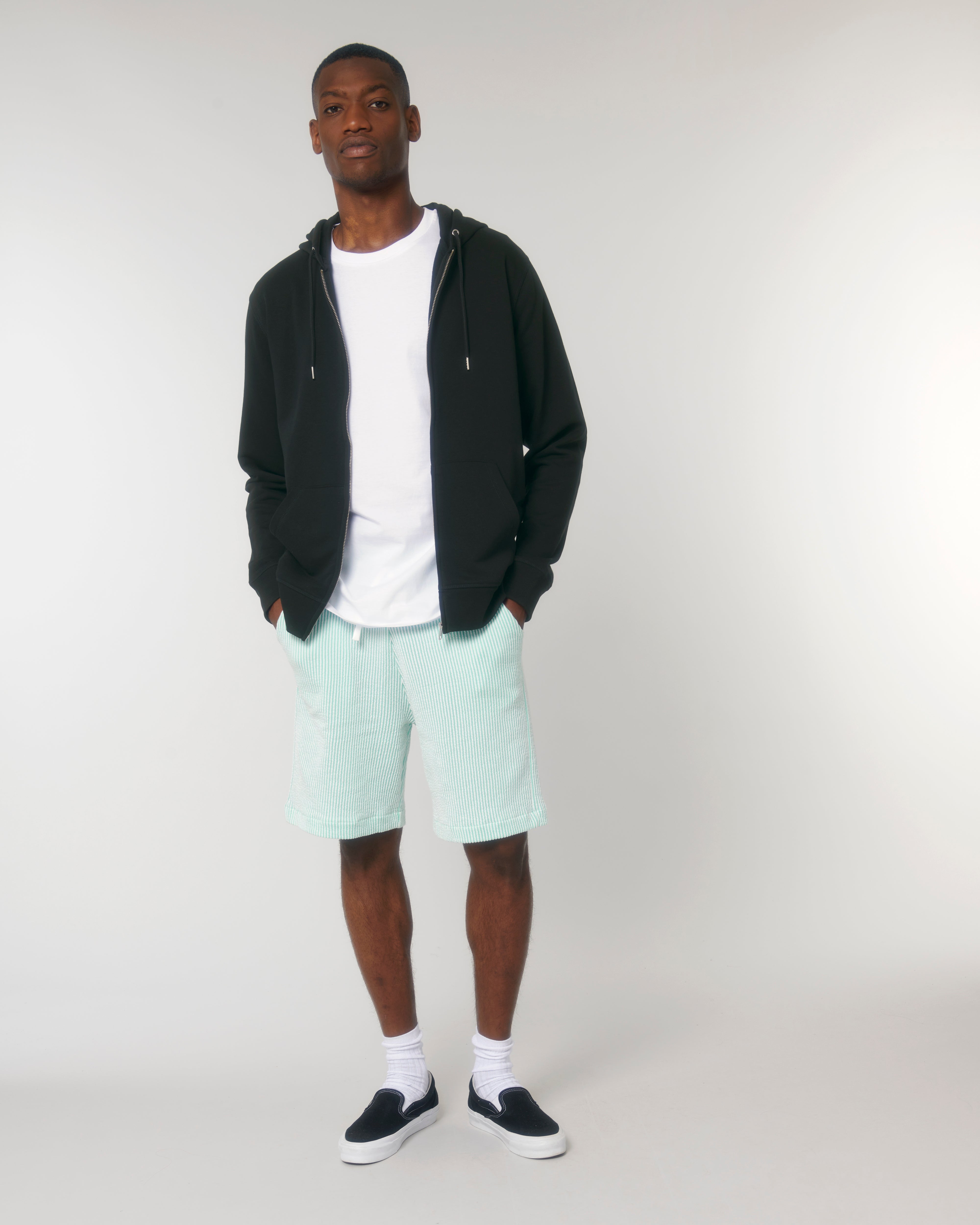 Personalisierbare Unisex-Sweatjacke mit Reißverschluss aus Bio-Baumwolle