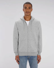 Personalisierbare Unisex-Sweatjacke mit Reißverschluss aus Bio-Baumwolle
