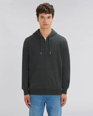 Personalisierbare Unisex-Sweatjacke mit Reißverschluss aus Bio-Baumwolle
