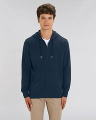 Personalisierbare Unisex-Sweatjacke mit Reißverschluss aus Bio-Baumwolle