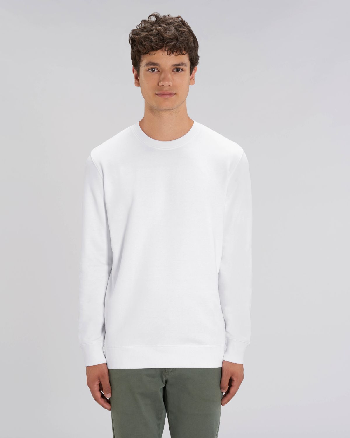 Premium-Sweatshirt mit Rundhalsausschnitt, unisex, aus Bio-Baumwolle zum Personalisieren