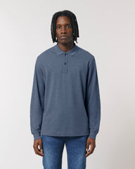 Personalisierbares Unisex-Polo mit langen Ärmeln