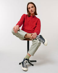 Personalisierbares Unisex-Polo mit langen Ärmeln