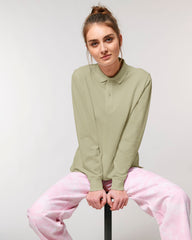 Personalisierbares Unisex-Polo mit langen Ärmeln