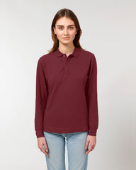 Personalisierbares Unisex-Polo mit langen Ärmeln