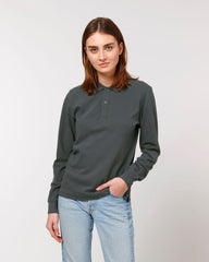 Personalisierbares Unisex-Polo mit langen Ärmeln