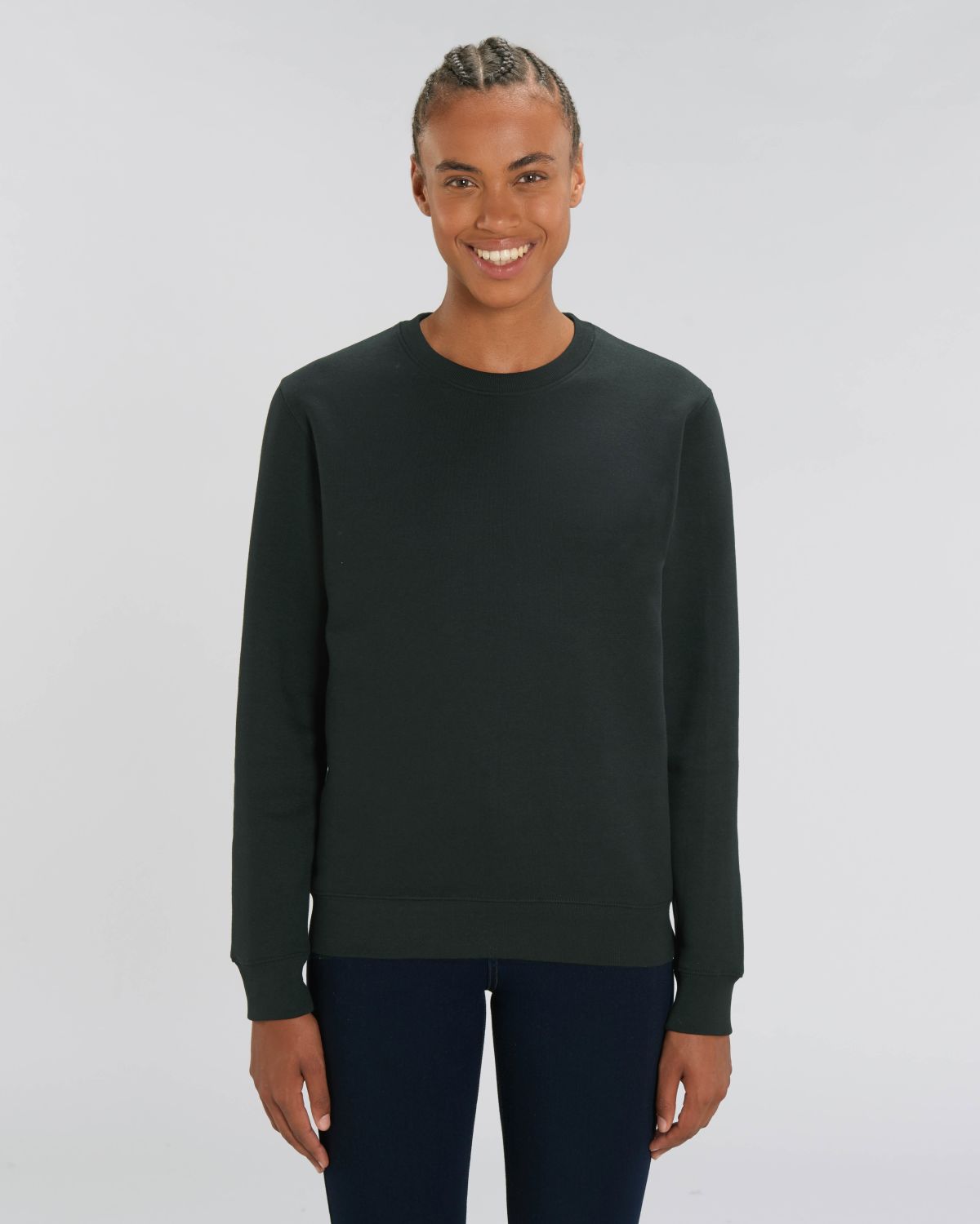 Premium-Sweatshirt mit Rundhalsausschnitt, unisex, aus Bio-Baumwolle zum Personalisieren