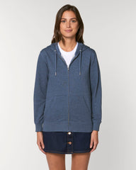 Personalisierbare Unisex-Sweatjacke mit Reißverschluss aus Bio-Baumwolle